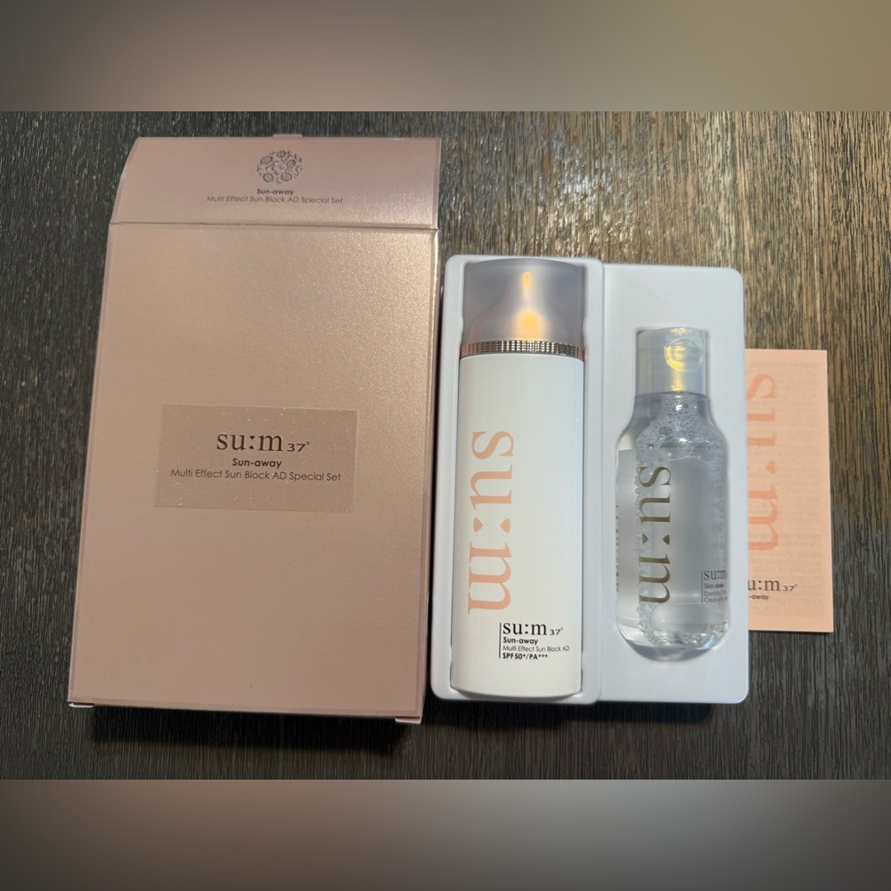 SUM37 Sun Away Multi Effect Sun Block AD SPF50+ PA+++ 100ml Set SU:M37